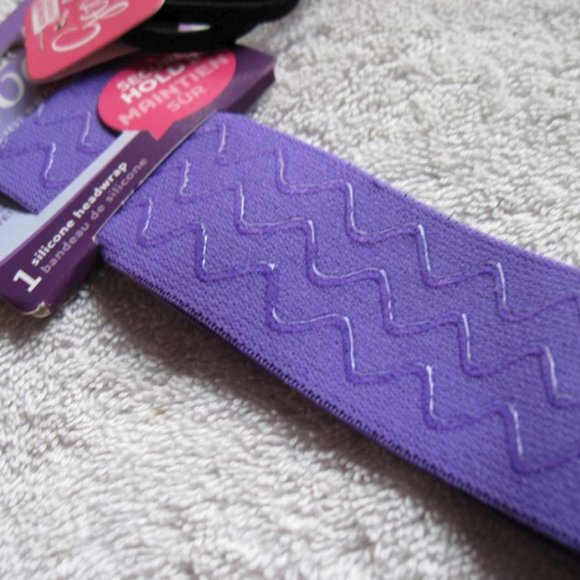 3 Goody Silicone Headwrap Wide Slide Proof Secure Hold Fit Hair Head Bands - Picture 11 of 16